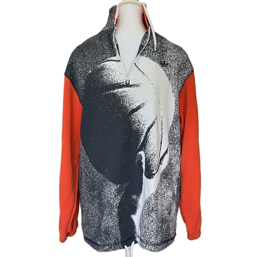 Adidas basketball 3/4 zip sweatshirt